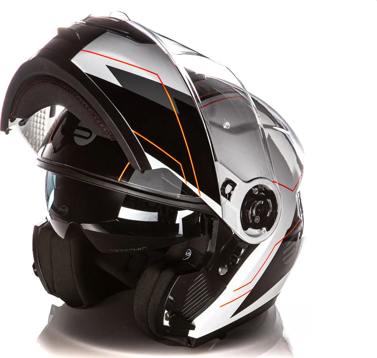 Kit Coppia Tank Bianco Nero - 2 Caschi Modulari Befast Con Doppia Omologazione P/J 2 Kit Coppia Tank Bianco Nero - 2 Caschi Modulari Befast Con Doppia Omologazione P/J - immagine 2