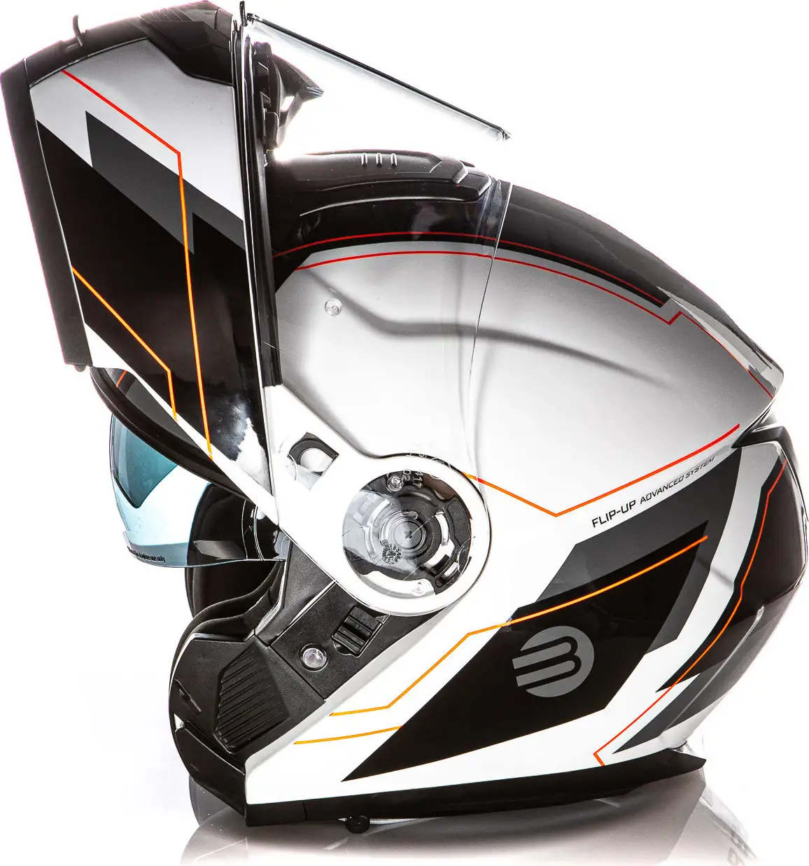 Kit Coppia Tank Bianco Nero - 2 Caschi Modulari Befast Con Doppia Omologazione P/J 3 Kit Coppia Tank Bianco Nero - 2 Caschi Modulari Befast Con Doppia Omologazione P/J - immagine 3