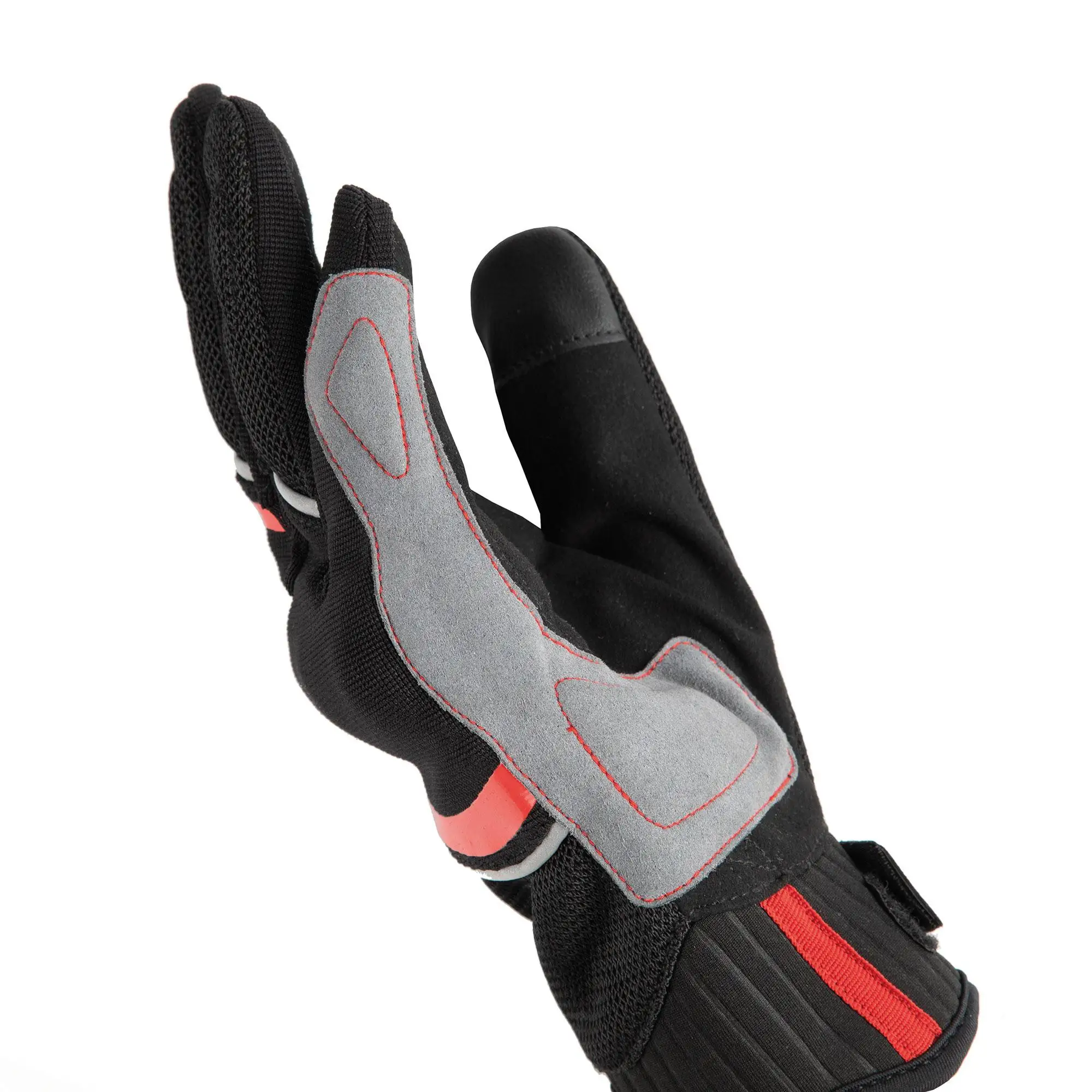 Guanti Moto Estivi Tucano Urbano PENNA Nero Rosso 2 Guanti Moto Estivi Tucano Urbano PENNA Nero Rosso - immagine 2