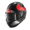 Casco Modulare Shark EVO GT TEKLINE MAT Nero Rosso Cromato