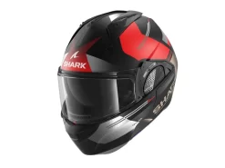 Casco Modulare Shark EVO GT TEKLINE MAT Nero Rosso Cromato