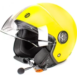 Kit Coppia Rapid Connect III Giallo Fluo Opaco - 2 Caschi Jet Befast Con Interfono Integrato -Accessori Moto befast 0001213253 4 59 4 18 1 1