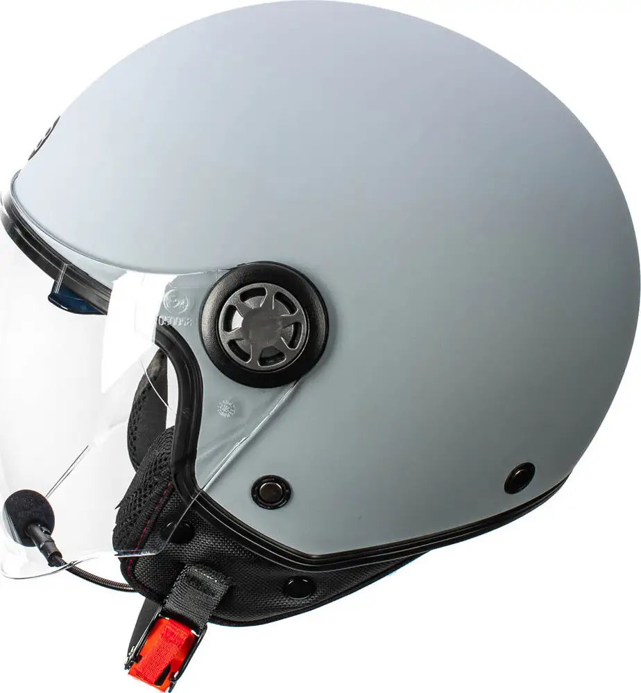 Kit Coppia Rapid Connect Grigio Opaco - 2 Caschi Jet Befast Con Interfono Integrato 4 Kit Coppia Rapid Connect Grigio Opaco - 2 Caschi Jet Befast Con Interfono Integrato - immagine 4