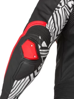 Tuta Moto Pelle Intera Befast SENTUL CE Nero Rosso -Accessori Moto bhat145unbkr d