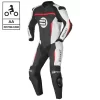Tuta Moto Pelle Intera Befast SENTUL CE Nero Bianco Rosso
