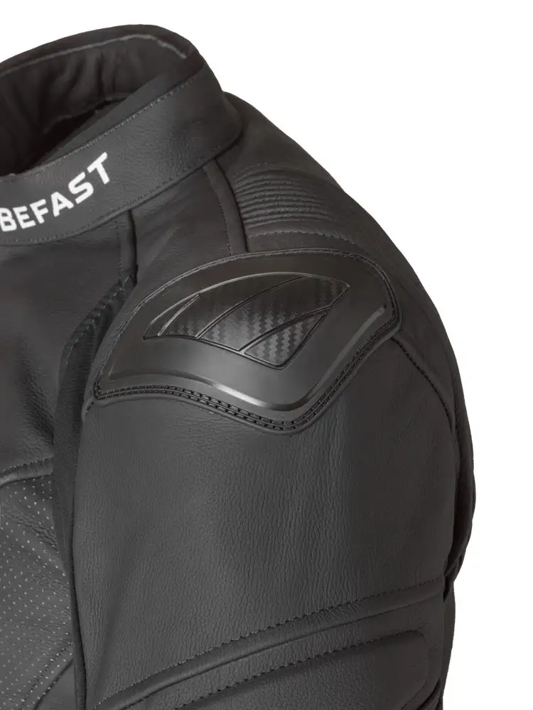 Giacca Moto Pelle Racing Befast INTERLAGOS CE Nero 4 Giacca Moto Pelle Racing Befast INTERLAGOS CE Nero - immagine 4