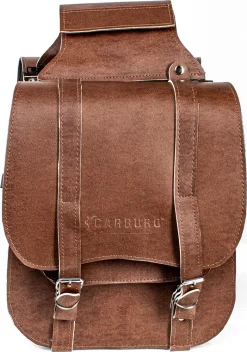 Coppia Borse Laterali Carburo Mustang Marrone 30 Litri -Accessori Moto carburo 0001216079 15 04 08 3 04 3