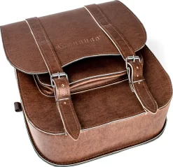 Coppia Borse Laterali Carburo Mustang Marrone 30 Litri -Accessori Moto carburo 0001216079 15 15 31 3 16 103