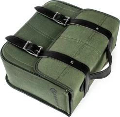 Coppia Borse Laterali Carburo Racer Canvas Verde Militare 34 Litri -Accessori Moto carburo 0001216080 4 25 101
