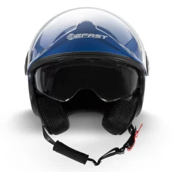 Kit Coppia Rapid II Blu Opaco - 2 Caschi Jet Befast Doppia Visiera -Accessori Moto casco jack befast blu ad hoc1 2