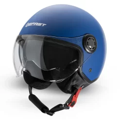 Kit Coppia Rapid II Blu Opaco - 2 Caschi Jet Befast Doppia Visiera -Accessori Moto casco jack befast blu ad hoc2 3