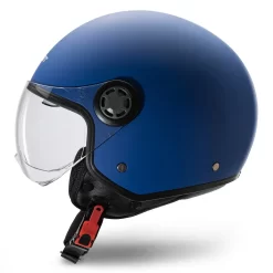 Kit Coppia Rapid II Blu Opaco - 2 Caschi Jet Befast Doppia Visiera -Accessori Moto casco jack befast blu laterale 3