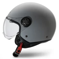 Kit Coppia Rapid III Grigio Opaco - 2 Caschi Jet Befast Doppia Visiera -Accessori Moto casco jack befast grigio laterale 3 1