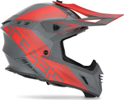 Casco Cross Acerbis X-TRACK VTR In Fibra Grigio Rosso -Accessori Moto casco cross acerbis x track vtr in fibra grigio rosso3