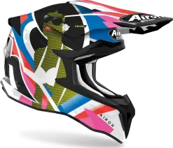 Casco Cross Airoh Strycker View In Fibra Multicolore Lucido -Accessori Moto casco cross airoh strycker view in fibra multicolore lucido3