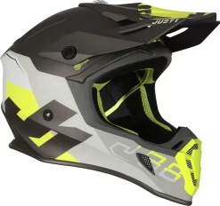 Casco Cross JUST1 J38 KORNER Giallo Fluo Titanio -Accessori Moto casco cross just1 j38 korner giallo fluo titanio3