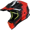 Casco Cross Just1 J38 Mask Arancione Titanio Nero