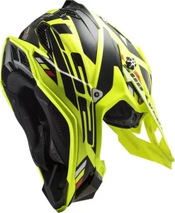 Casco Cross LS2 MX700 SUBVERTER STOMP Giallo Nero ECE 22-06 -Accessori Moto casco cross ls2 mx700 subverter stomp giallo nero ece 22 064