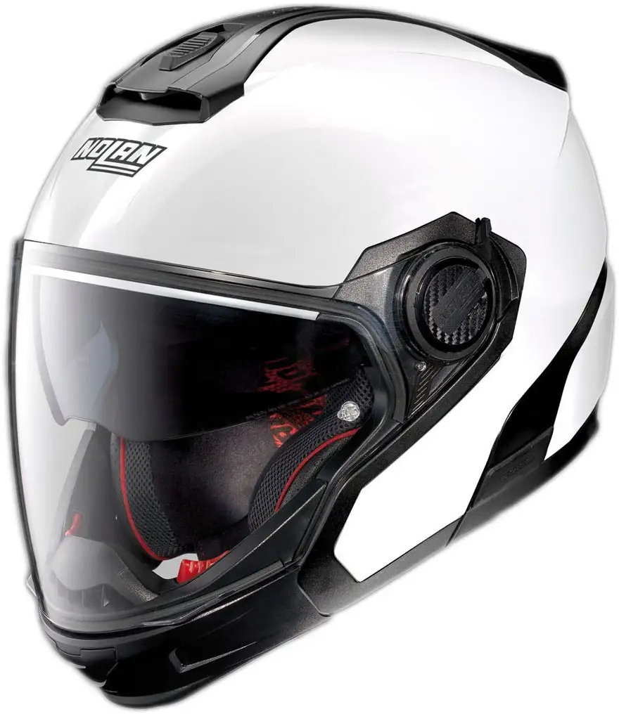 Casco Crossover Nolan N40-5 GT 06 Special N-Com Bianco Puro Doppia Omologazione