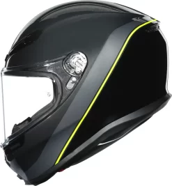 Casco Integrale AGV K6 MPLK MULTI MINIMAL GUNMET Nero Giallo Fluo -Accessori Moto casco integrale agv k6 mplk multi minimal gunmet nero giallo fluo3