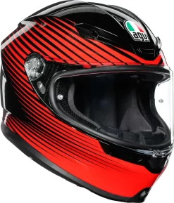 Casco Integrale AGV K6 MPLK MULTI RUSH Nero Rosso