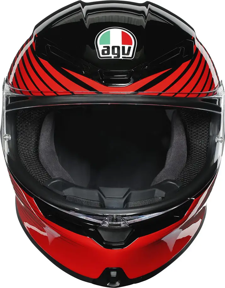 Casco Integrale AGV K6 MPLK MULTI RUSH Nero Rosso 2 Casco Integrale AGV K6 MPLK MULTI RUSH Nero Rosso - immagine 2