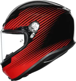 Casco Integrale AGV K6 MPLK MULTI RUSH Nero Rosso 7 Casco Integrale AGV K6 MPLK MULTI RUSH Nero Rosso -Accessori Moto casco integrale agv k6 mplk multi rush nero rosso3