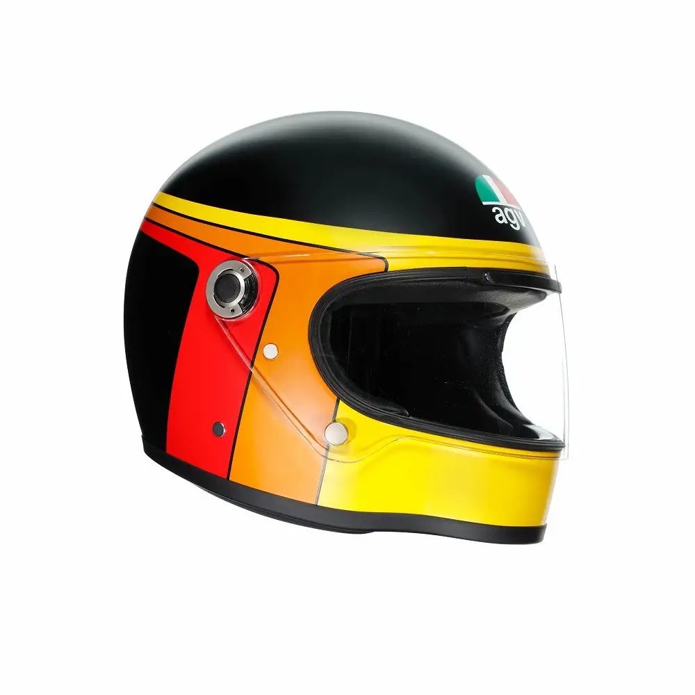 Casco Integrale AGV Legends X3000 GASOLINE In Fibra Nero Arancio Opaco