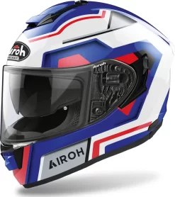 Casco Integrale Airoh ST 501 Square In Fibra Blu Rosso