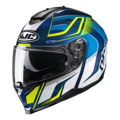 Casco Integrale HJC C70 LANTIC MC3H Blu Bianco Giallo