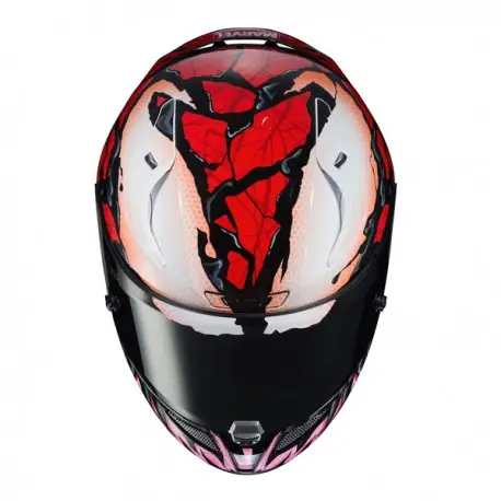 Casco Integrale HJC RPHA 11 CARNAGE MARVEL MC1 In Fibra Rosso 2 Casco Integrale HJC RPHA 11 CARNAGE MARVEL MC1 In Fibra Rosso - immagine 2