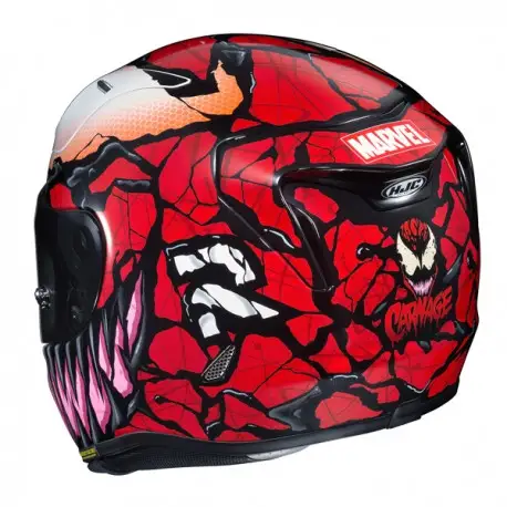 Casco Integrale HJC RPHA 11 CARNAGE MARVEL MC1 In Fibra Rosso 4 Casco Integrale HJC RPHA 11 CARNAGE MARVEL MC1 In Fibra Rosso - immagine 4