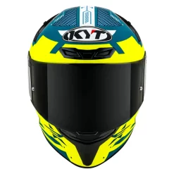 Casco Integrale Kyt KYT TT-COURSE FUSELAGE MATT Giallo Blu -Accessori Moto casco integrale kyt kyt tt course fuselage matt giallo blu2