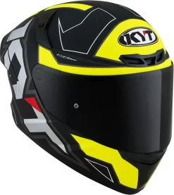 Casco Integrale Kyt TT-COURSE ELECTRON Nero Opaco Giallo
