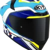 Casco Integrale Kyt TT-COURSE GRAND PRIX Bianco Blu Chiaro