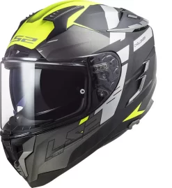 Casco Integrale LS2 FF327 CHALLENGER ALLER In Fibra Titantio Giallo
