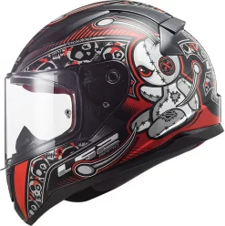 Casco Integrale LS2 FF353 RAPID MINI VOODOO Nero Rosso -Accessori Moto casco integrale ls2 ff353 rapid mini voodoo nero rosso4