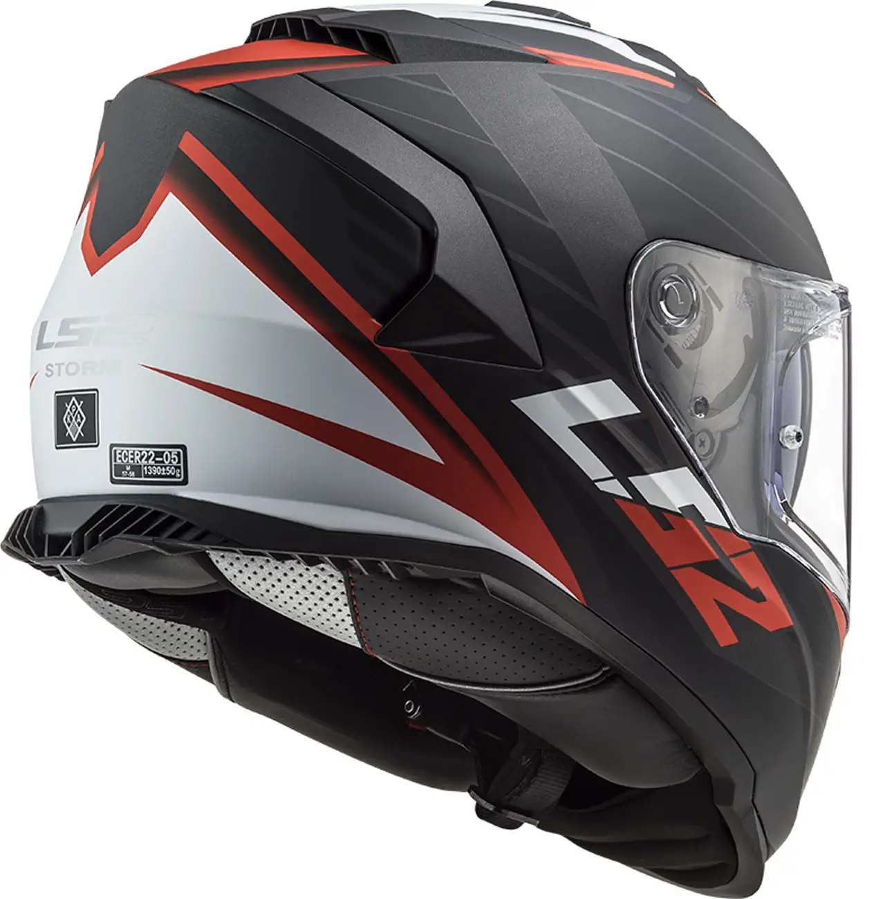 Casco Integrale LS2 FF800 STORM II NERVE Nero Opaco Rosso 22.06 - immagine 4