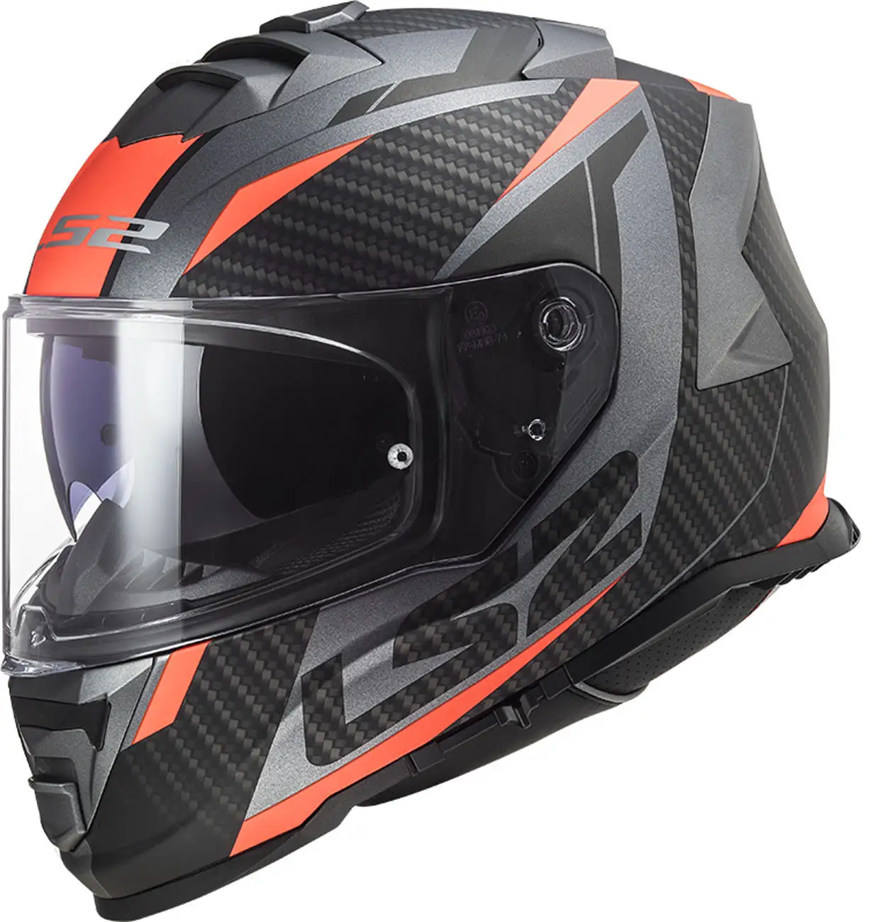 Casco Integrale LS2 FF800 STORM II RACER Titanio Opaco Arancio Fluo 22.06 1 Casco Integrale LS2 FF800 STORM II RACER Titanio Opaco Arancio Fluo 22.06