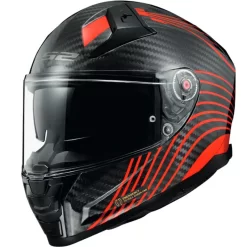 Casco Integrale LS2 FF811 VECTOR II Carbon FLUX Rosso ECE 22-06