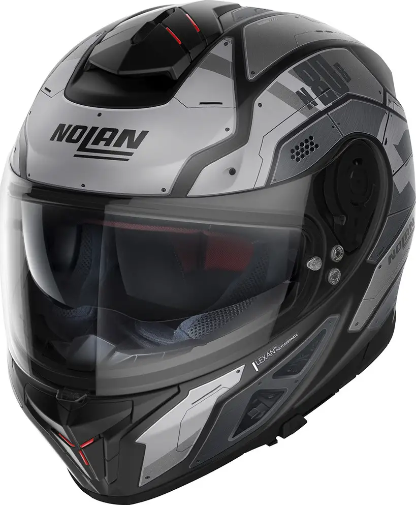 Casco Integrale Nolan N80-8 STARSCREAM N-COM Nero Opaco Grigio 1 Casco Integrale Nolan N80-8 STARSCREAM N-COM Nero Opaco Grigio
