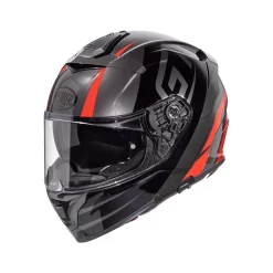 Premier® Casco Integrale Premier DEVIL In Fibra GT17 Nero Grigio Rosso