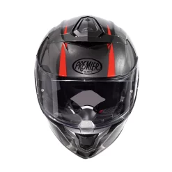 Premier® Casco Integrale Premier DEVIL In Fibra GT17 Nero Grigio Rosso -Accessori Moto casco integrale premier devil in fibra gt17 nero grigio rosso4