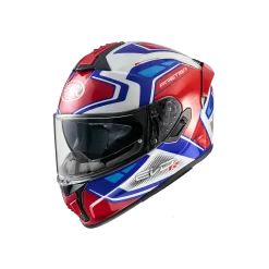 Premier® Casco Integrale Premier EVOLUZIONE RR13 In Fibra Rosso Blu Bianco