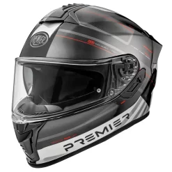 Premier® Casco Integrale Premier EVOLUZIONE SP 92 In Fibra Nero Bianco Rosso