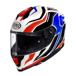Premier® Casco Integrale Premier HYPER In Fibra RW13 Bianco Nero Rosso Blu