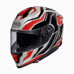 Premier® Casco Integrale Premier HYPER In Fibra RW2 Bianco Nero Rosso