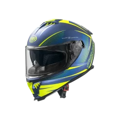 Premier® Casco Integrale Premier TYPHOON FR 12 BM Blu Giallo