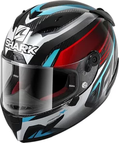 Casco Integrale Shark RACE-R PRO CARBON ASPY In Fibra Carbon Rosso Blu