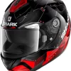 Casco Integrale Shark RIDILL 1.2 MECCA Nero Rosso Argento